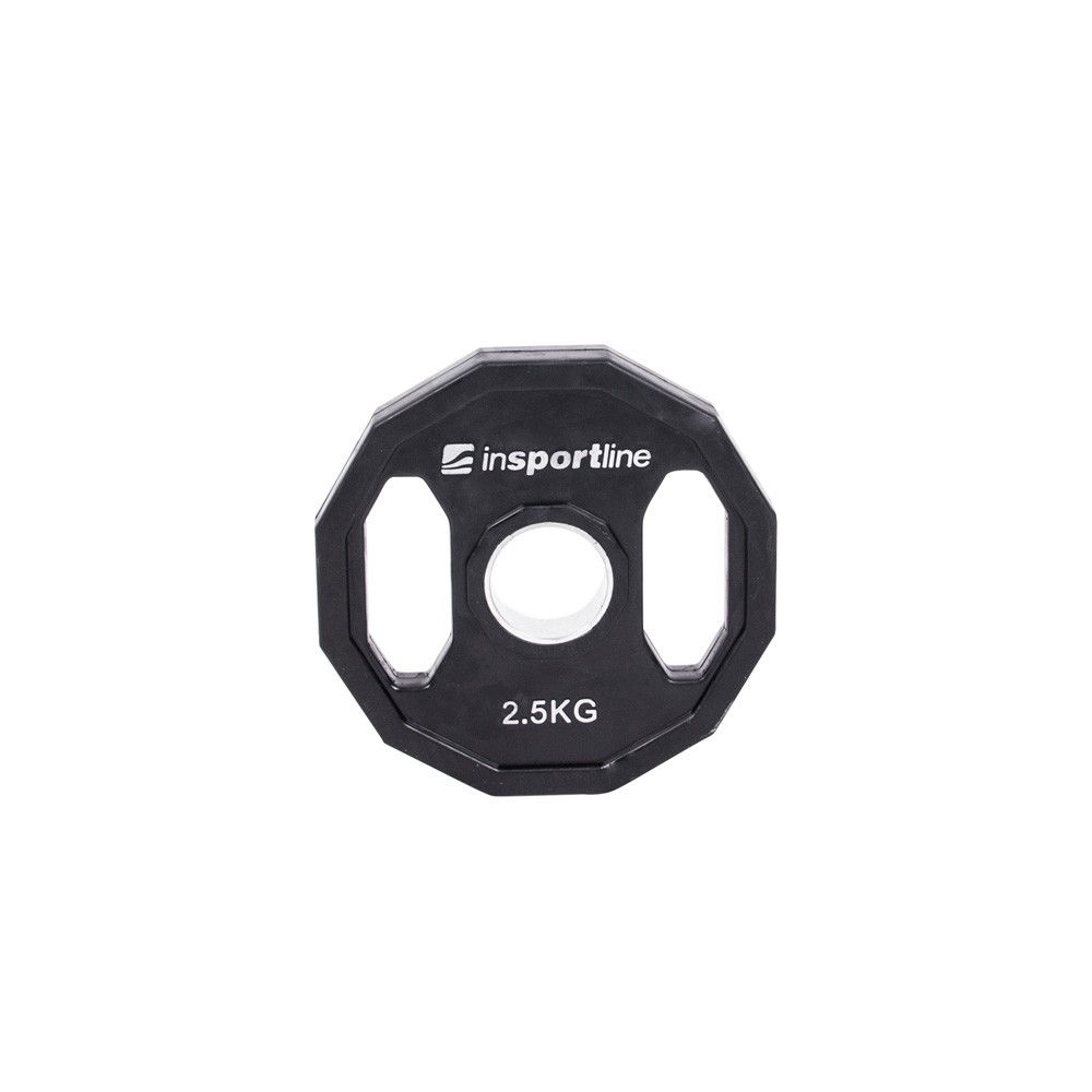 Disc din metal cauciucat cu manere 2.5 kg, d=50 mm inSPORTline Ruberton 15896 (3576)