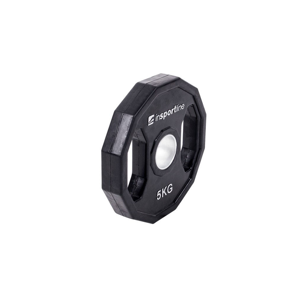 Disc din metal cauciucat cu manere 5 kg, d=50 mm inSPORTline Ruberton 15897 (3577)