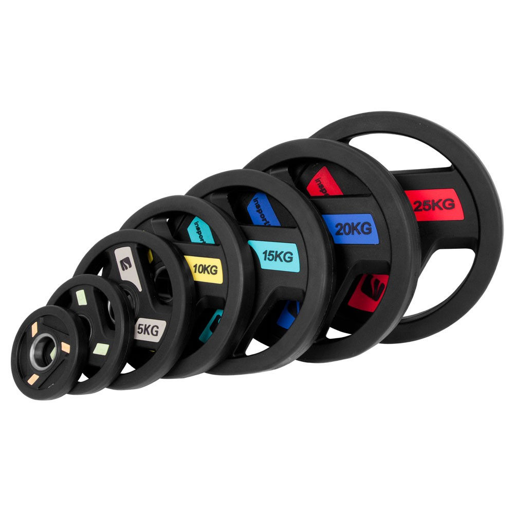 Disc olimpic din metal cu manere 10 kg, d=50 mm inSPORTline Herk 9195 (10691)