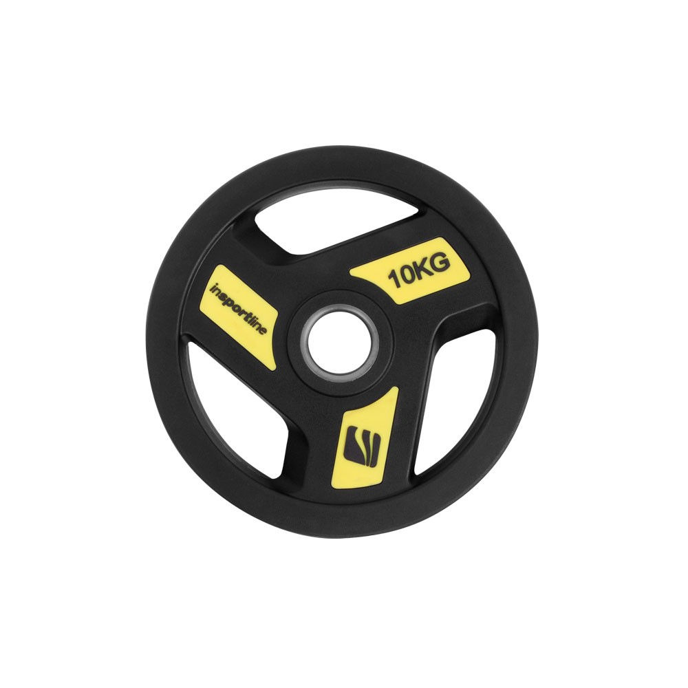 Disc olimpic din metal cu manere 10 kg, d=50 mm inSPORTline Herk 9195 (10691)