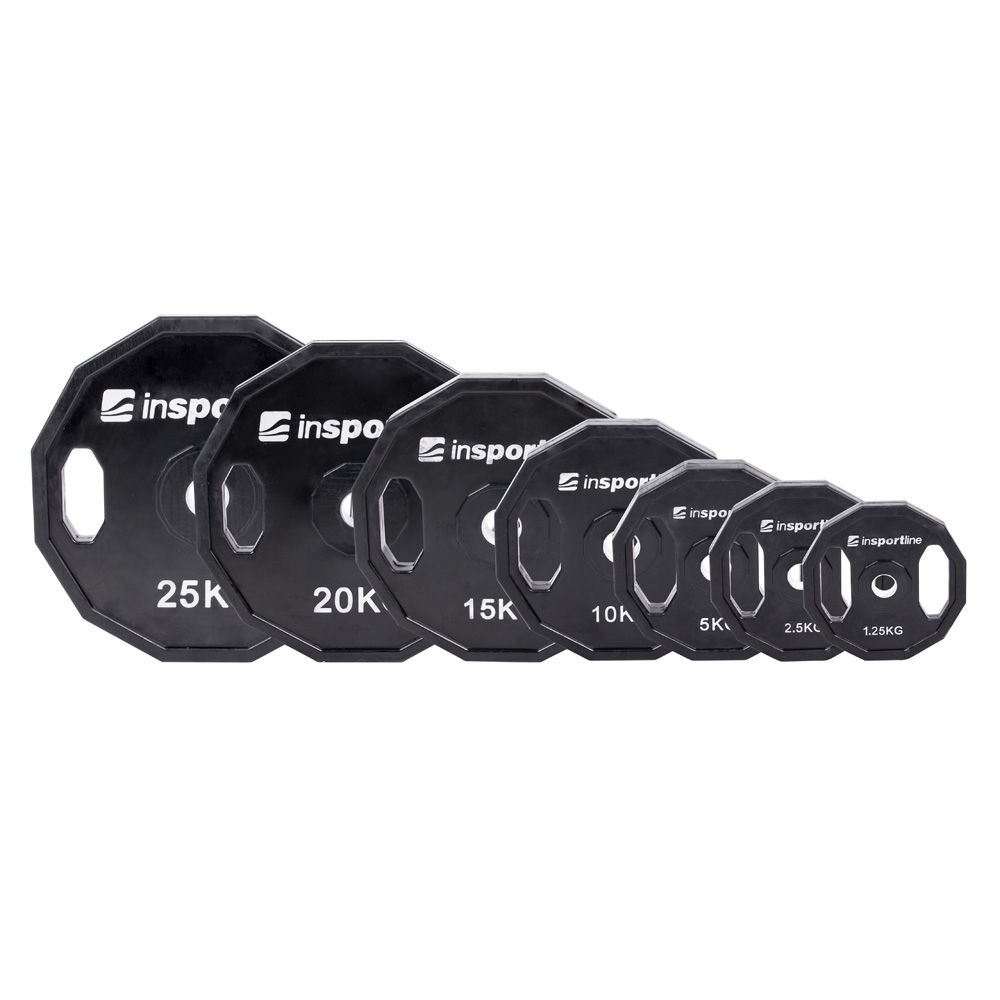 Set de discuri cauciucate d=30 mm (14 buc., 1.25-25 kg) inSPORTline Ruberton IN15888-SADA