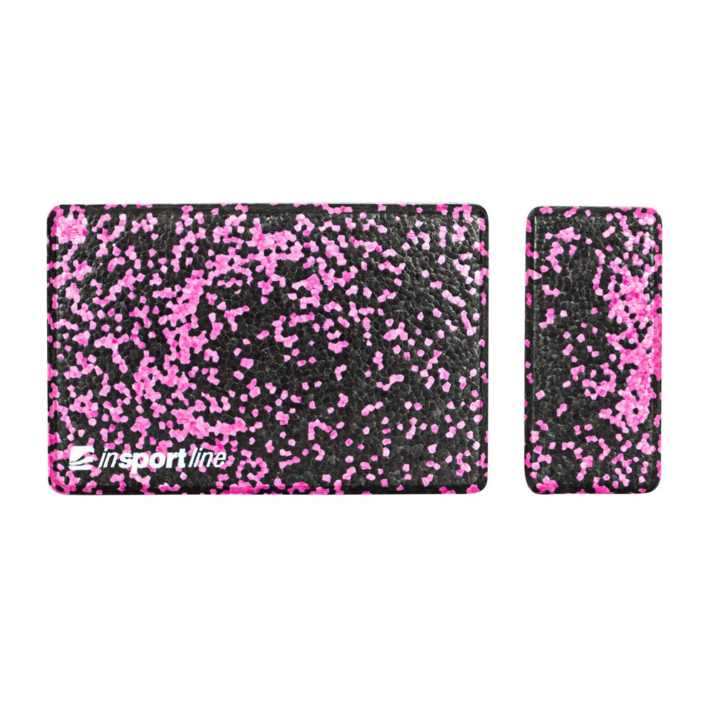 Bloc yoga / fitness / pilates 23x15x8 cm EPP inSPORTline Pinkdot 21698 (5561)