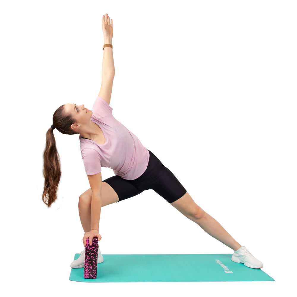 Bloc yoga / fitness / pilates 23x15x8 cm EPP inSPORTline Pinkdot 21698 (5561)