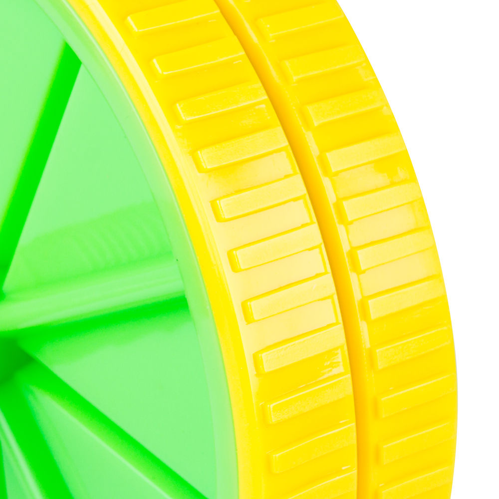 Roata fitness abdomen d=18 cm inSPORTline 13167 yellow/green (4199)