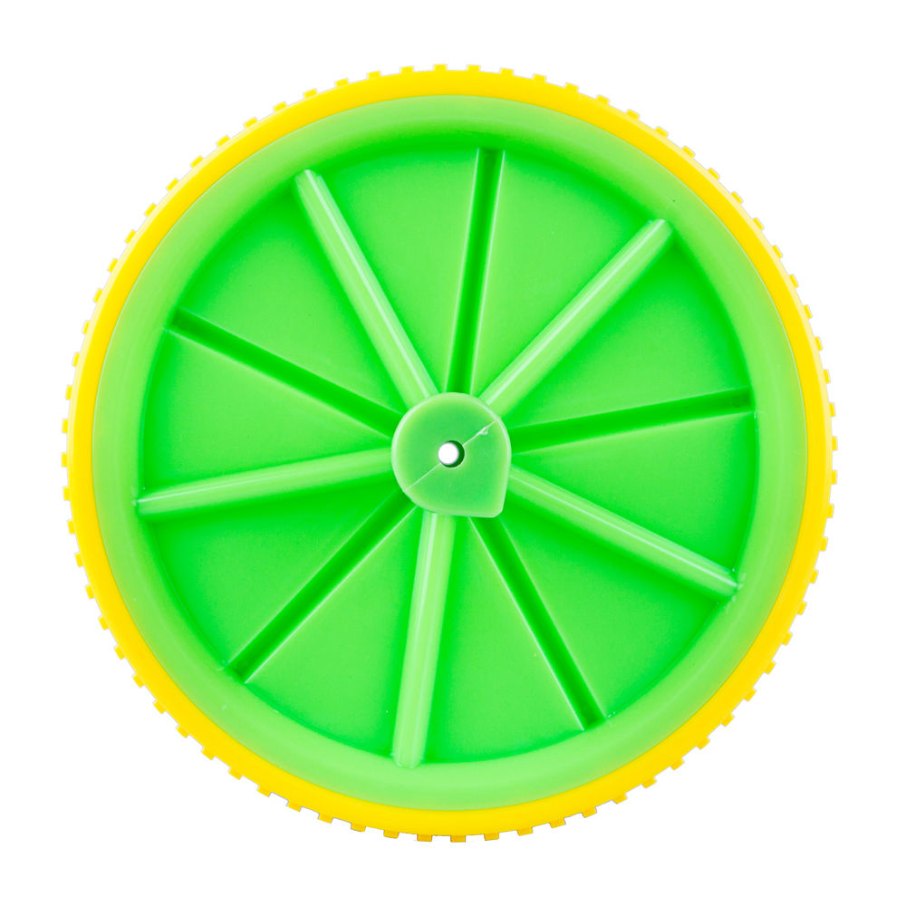 Roata fitness abdomen d=18 cm inSPORTline 13167 yellow/green (4199)