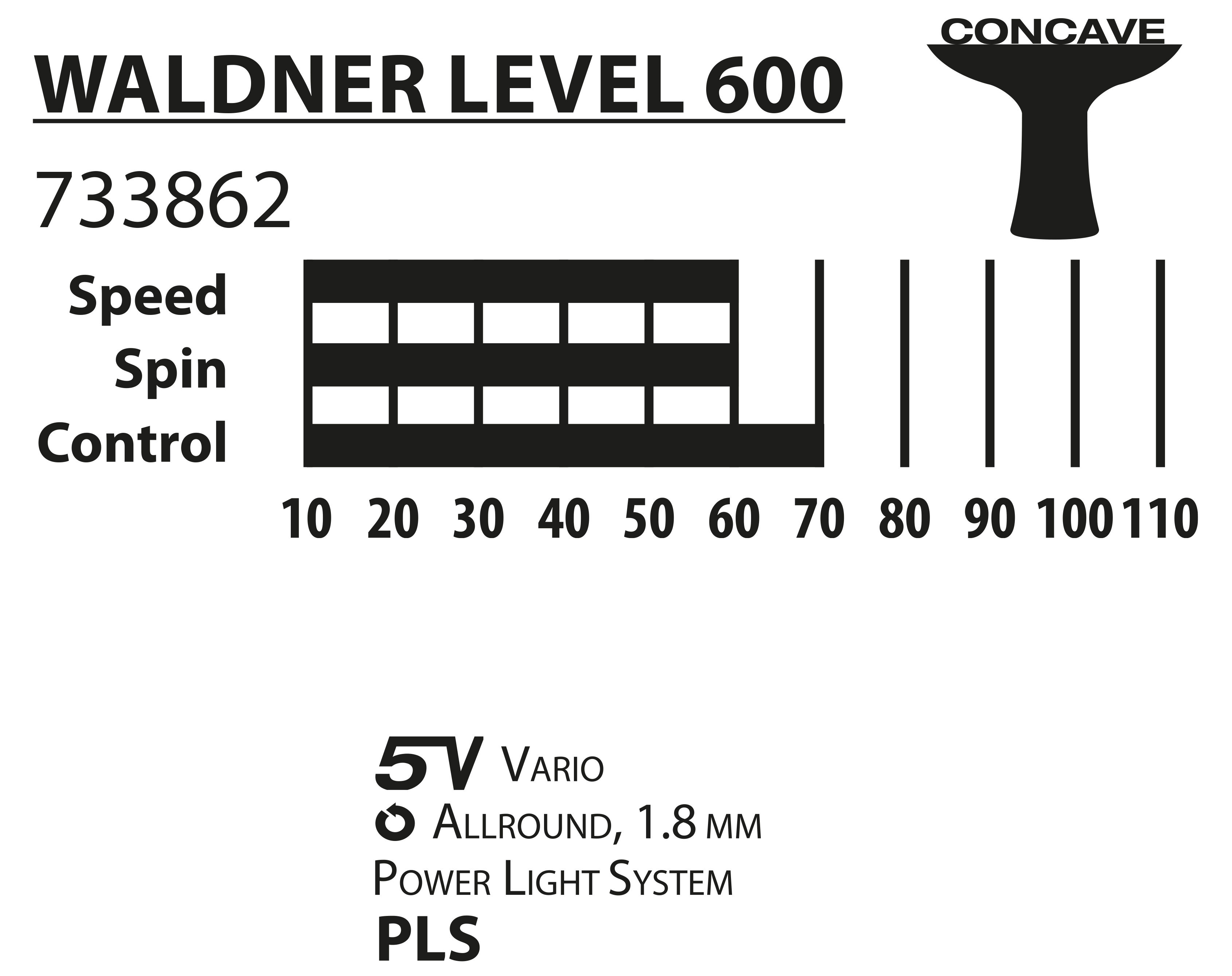 Paleta tenis de masa 1.8 mm Donic Waldner 600 / 733862 (3198)