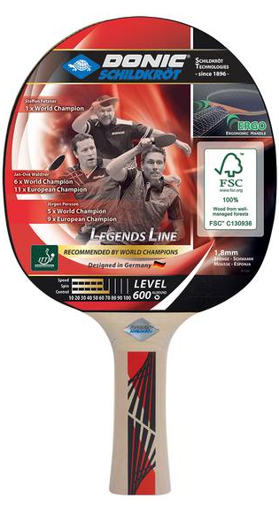 Paleta tenis de masa Donic Legends 600 / 724416, 1.8 mm (3194)