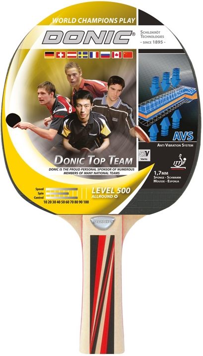 Paleta tenis de masa Donic Top Team 500 / 725051, 1.7 mm, Donic1*-rubber (3202)