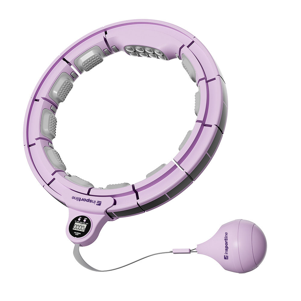 Cerc hoola hoop cu greutate (400 gr.) si contor 69-105 cm inSPORTline 26290 (11042)