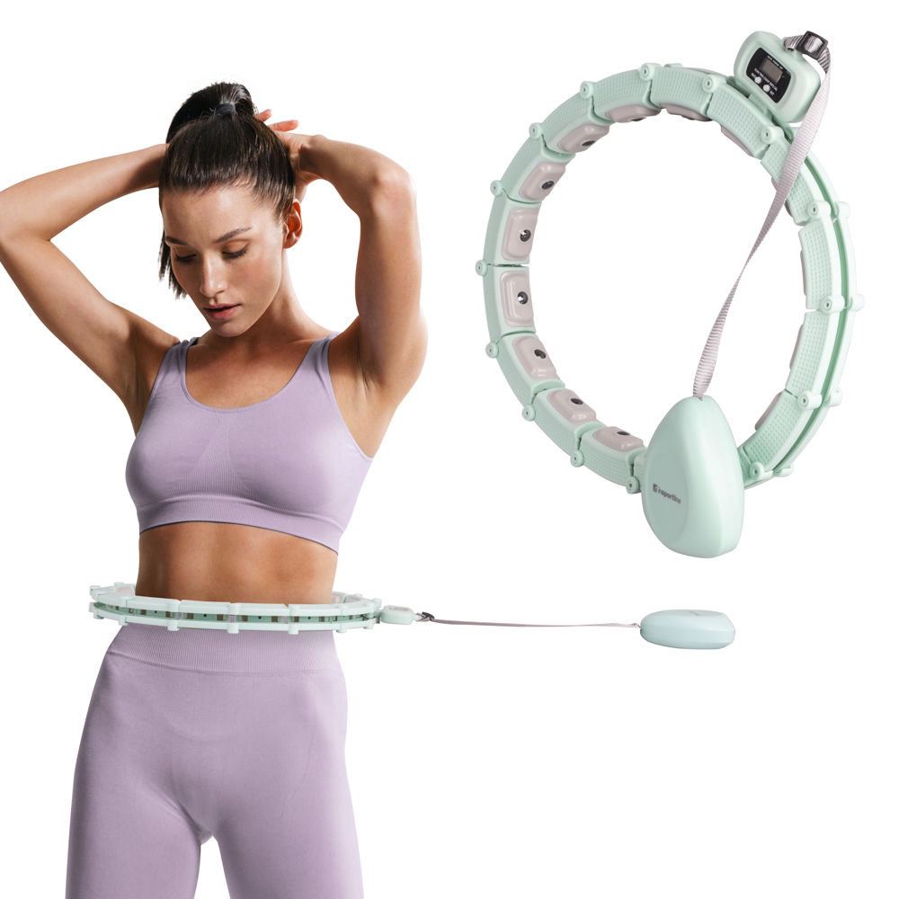 Cerc hoola hoop cu greutate (500 gr.) si contor 69-135 cm inSPORTline 26289 (11041)