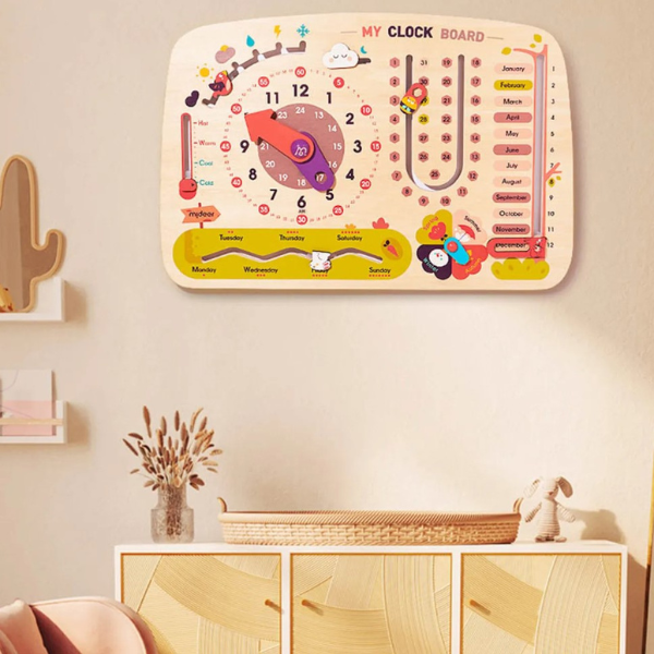 Busy board 8-in-1 "Calendar cu ceas" (ENG) 4251 (10580)