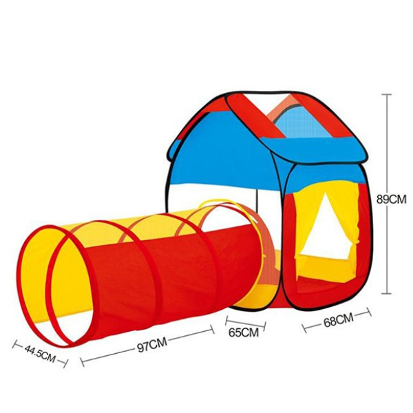 Cort cu tunel pt copii 44x5x44 cm 995-7033A (11183)