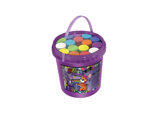 Creta colorata in caldarusa din plastic (16 buc.) 22980 (9443)