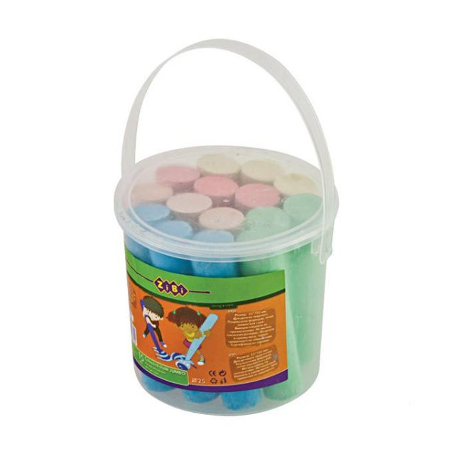 Creta colorata set in caldarusa din plastic (15 buc.) 6711 (5535)