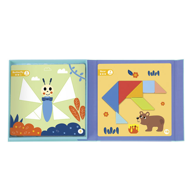Joc din lemn "Tangram" 57315 (6841)