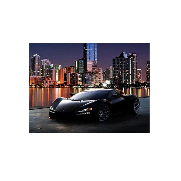 Joc pictura pe numere diamand "Car" 30x40 cm (9373)