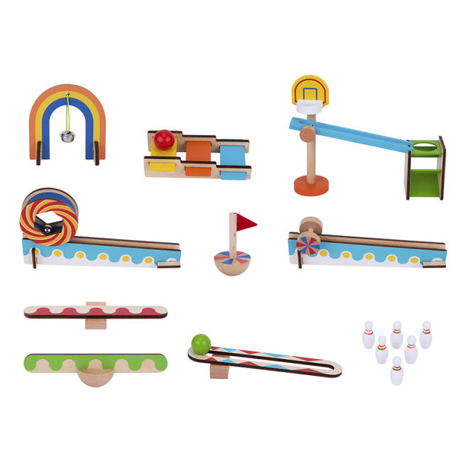 Jocul din lemn "Caderea Domino" 57385 (11125)