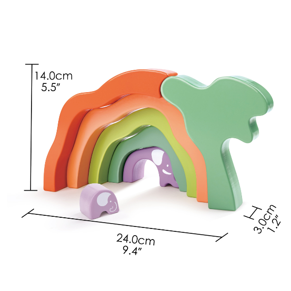 Jucarie educationala 3-in-1 "In safari cu elefantii" 0489 (10100)