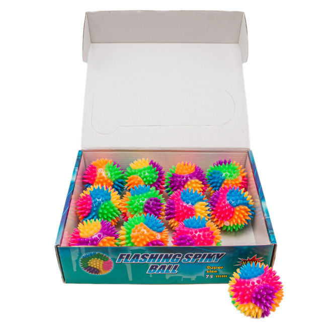 Minge cu fluier "Flashing Spiky Ball" d=7.5 cm 552111 (10288)