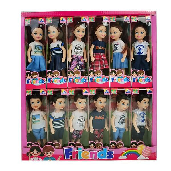 Papusa mini "Friends", 13 cm 110K1 (7901)