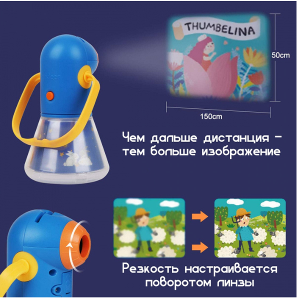 Proiector-lumina de noapte "12 basme preferate" 7026 (10565)