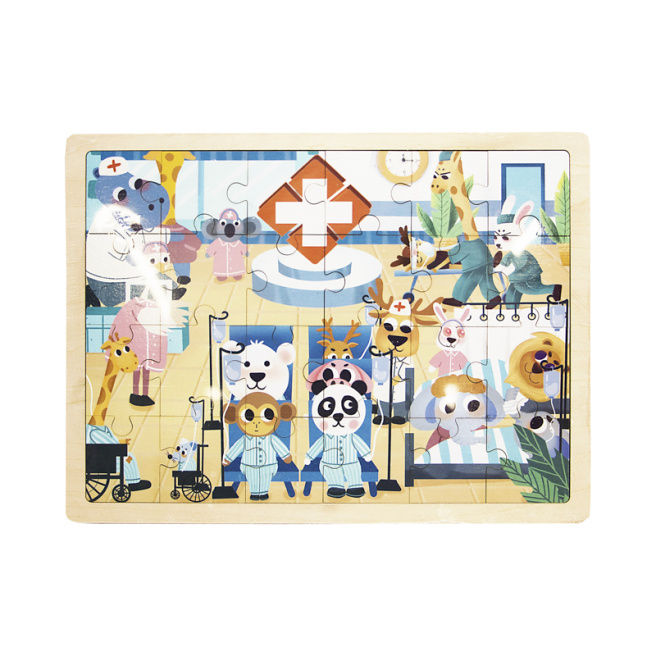 Puzzle de lemn (24 buc.) 170004 / 170005 / 178665 (9035)