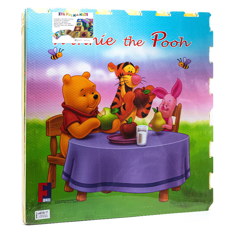 Saltea puzzle cu desene animate (4 buc.) 61x61 cm 15465 (6746)