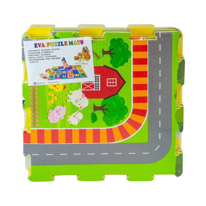 Saltea-puzzle pt copii (6 buc.) "Autostrada" 31x31 cm 127660 (6499)