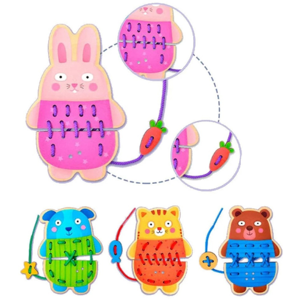 Set de insiruit "Animalute vesele" (4 buc.) 3021 (10584)