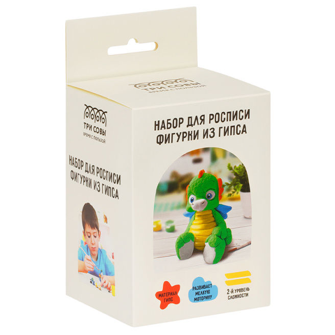 Set de pictura figuri din ipsos cu vopsele si pensule 5293 / 5292 (11122)