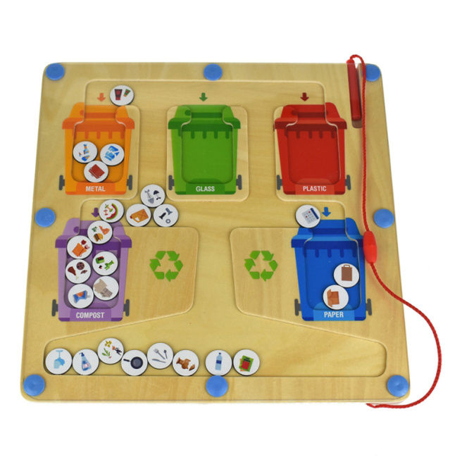 Tabla din lemn "Recycling Maze" 57284 (9817)
