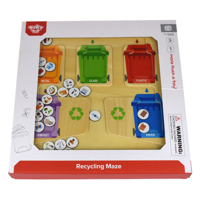 Tabla din lemn "Recycling Maze" 57284 (9817)