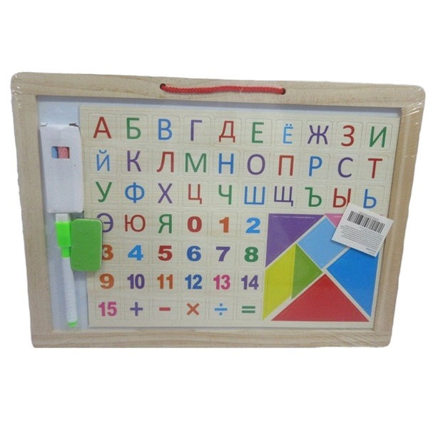 Tabla din lemn pt desen cu accesorii 31х21х1.5 cm (RU) 53893 (9725)