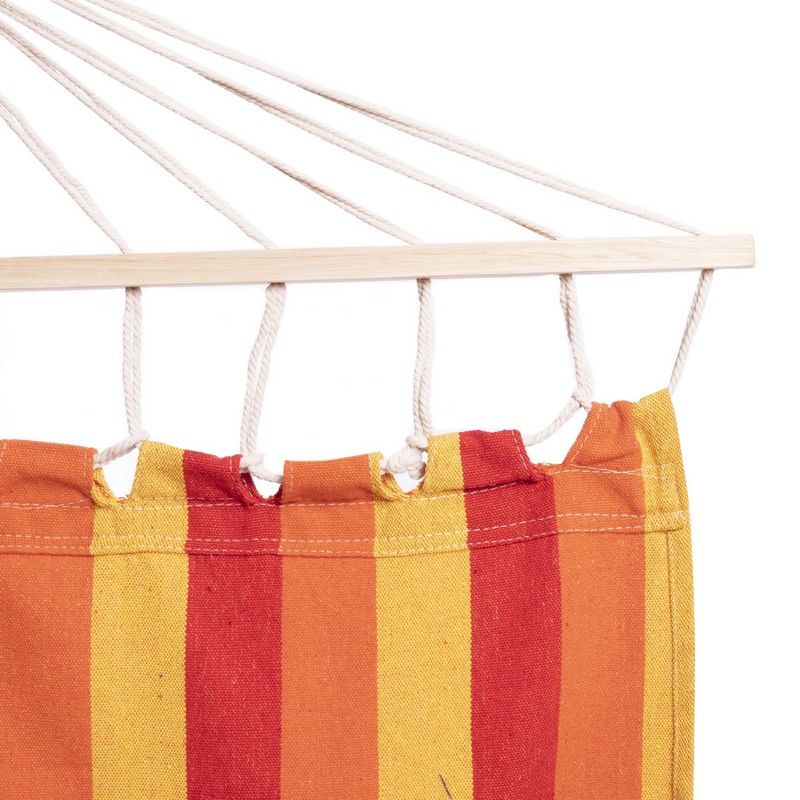 Hamac cu bare transversale 2x1 m, bumbac/lemn TO-615 (5116)