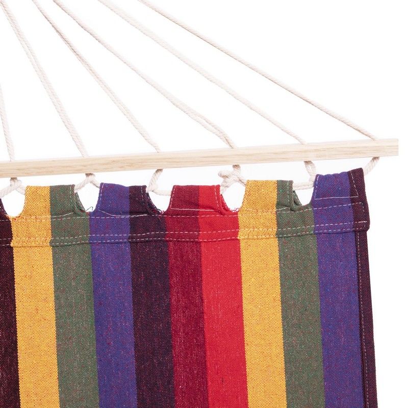 Hamac cu bare transversale 2x1 m, bumbac/lemn TO-615 (5116)