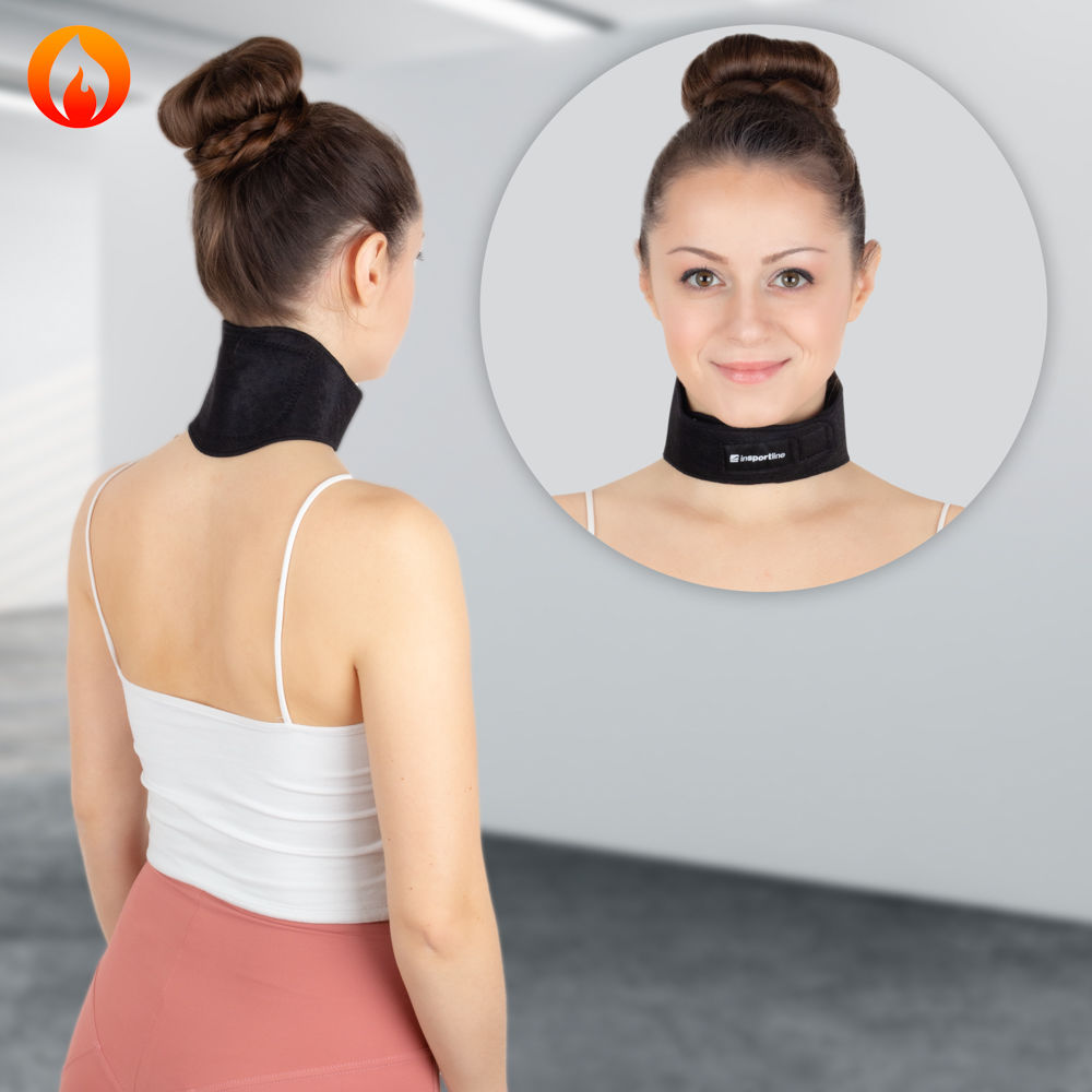 Bandaj fixare pt gat cu autoincalzire inSPORTline Leneck 23296 (6149)