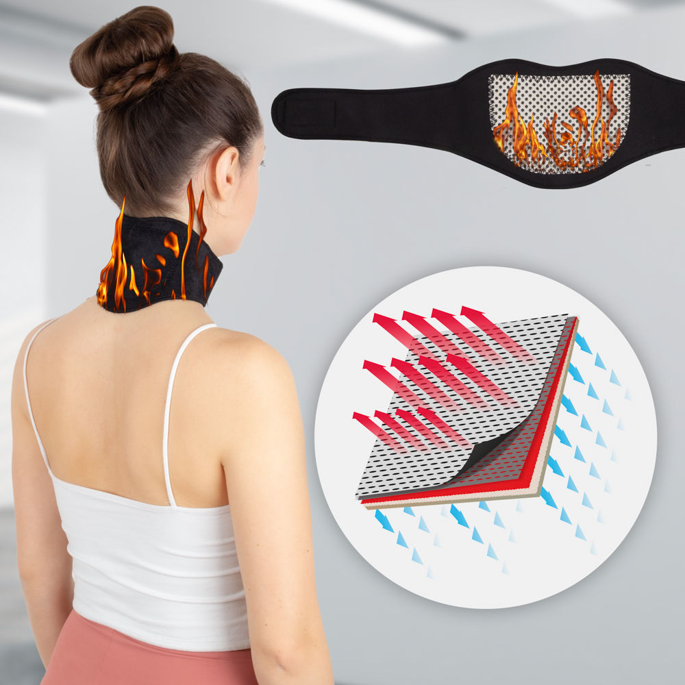 Bandaj fixare pt gat cu autoincalzire inSPORTline Leneck 23296 (6149)