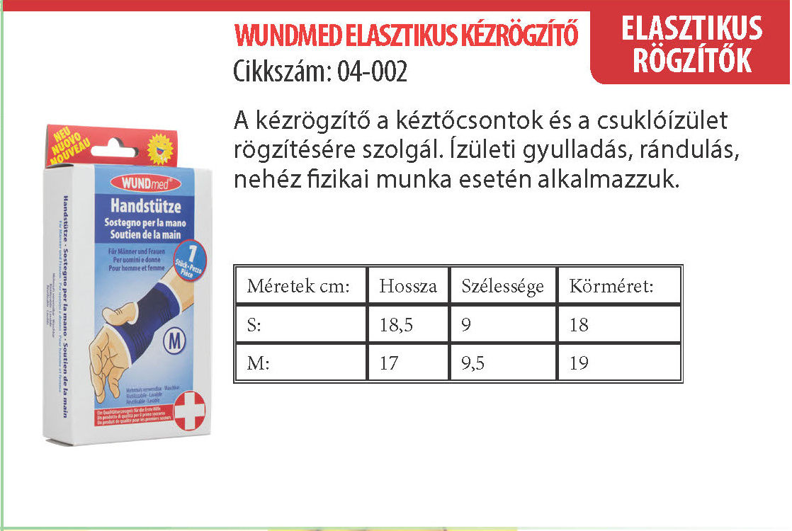 Bandaj fixare pt mana (M) 04-002 WUNDmed (3779)