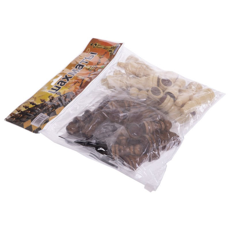 Figurine sah din lemn (figurine 4-9 cm) + baza (39.5x39.5 cm) IG-4930 (8983)