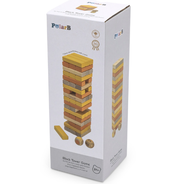 Joc "Jenga", 54 elemente din lemn multicolor 44218 (3875)
