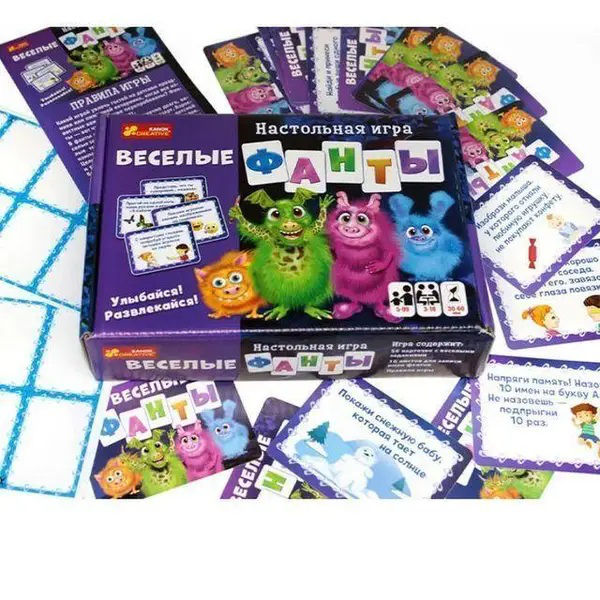 Настольная игра "Веселые фанты" (RU) 49049 / 45404 / 45405 (8409)