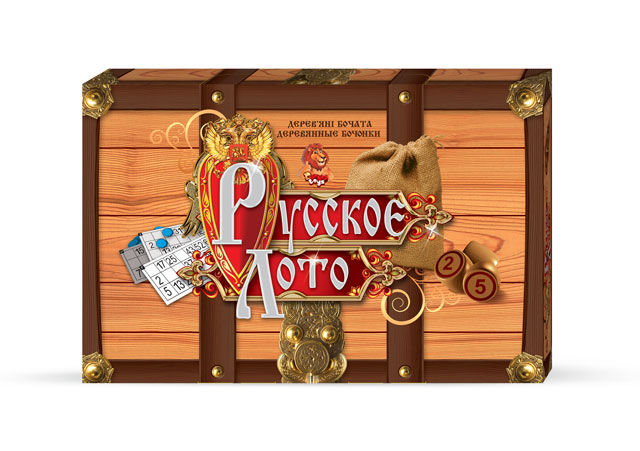 Joc de masa "Russkoe Loto" din lemn 16357 (9729)
