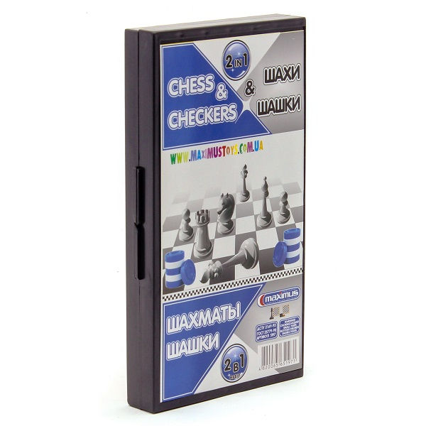 Joc de masa "Sah + dame" 2-in-1 5197 (9381)