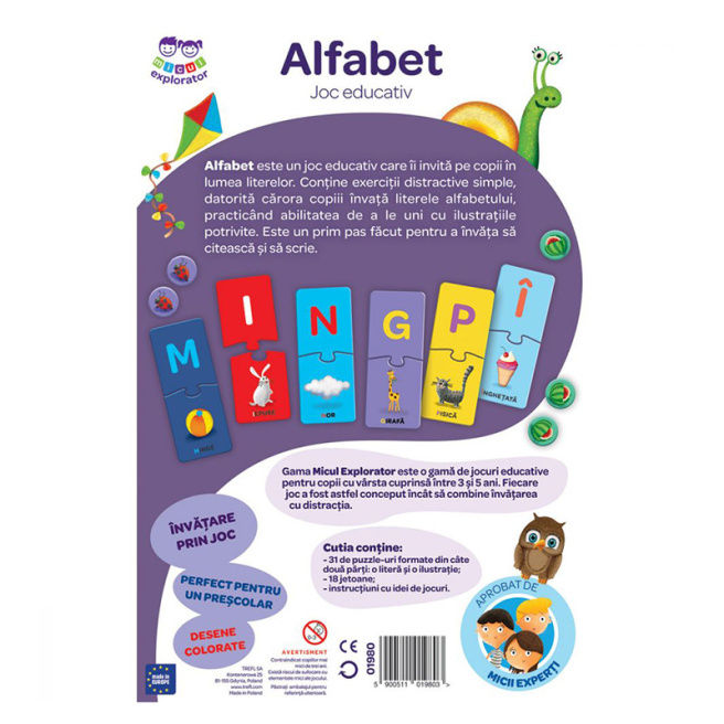 Обучающая игра "Alfabet" (RO) 49875 (9119)