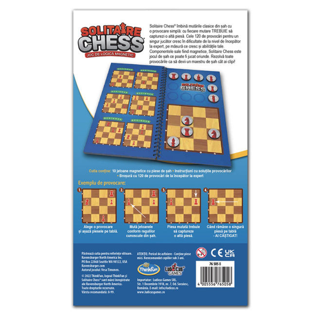Развивающая игра "Пасьянс шахматы" (RO) 53378 (10655)