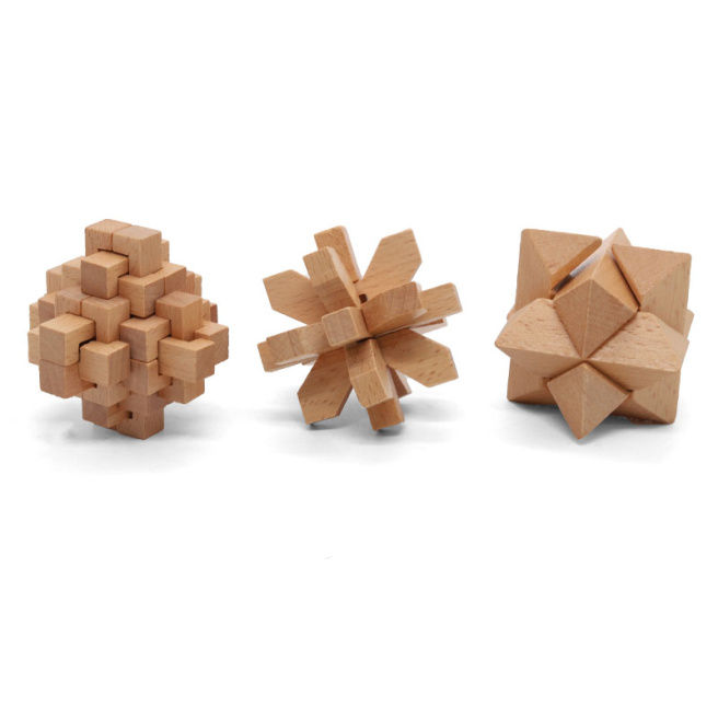 Set puzzle din lemn (9 buc.) 141643 (7093)
