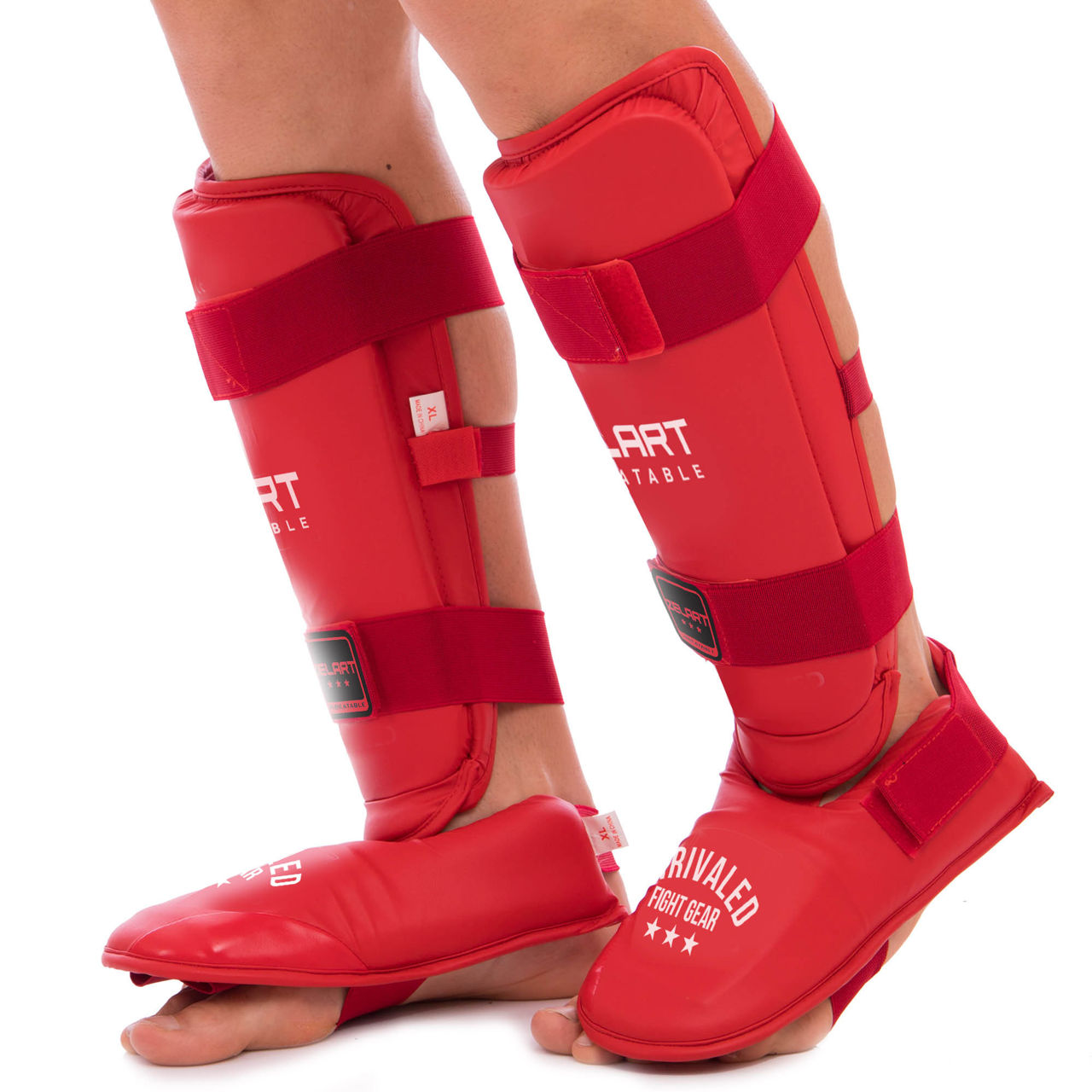 Aparatoare picioare box/karate cu ghete (2 buc.) XL BO-3958 (9179)