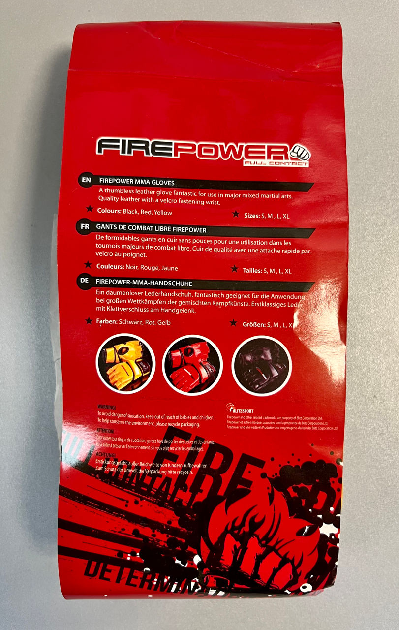 Manusi MMA XL Blitz Firepower A2 7-07 (9358)