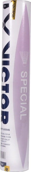 Fluturas badminton din pana (1 buc.) Victor Special 104007 white (9466)