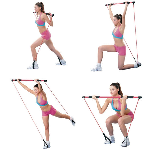 Bara flexibila multifunctionala l=130 cm cu expandere inSPORTline 3374 (10914)